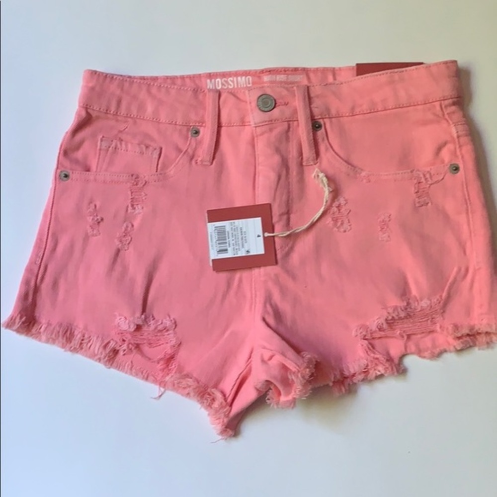 Mossimo Denim Vintage Look High Waisted Shorts size 4 - Picture 1 of 3